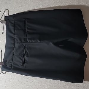 LOULOU STUDIO Wool Black High-Rise Paperboy Pleated Tailored Shorts NWOT